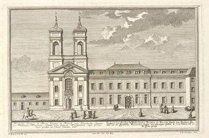 El hospital español y la iglesia de Santa María de Mercede de Salomon Kleiner